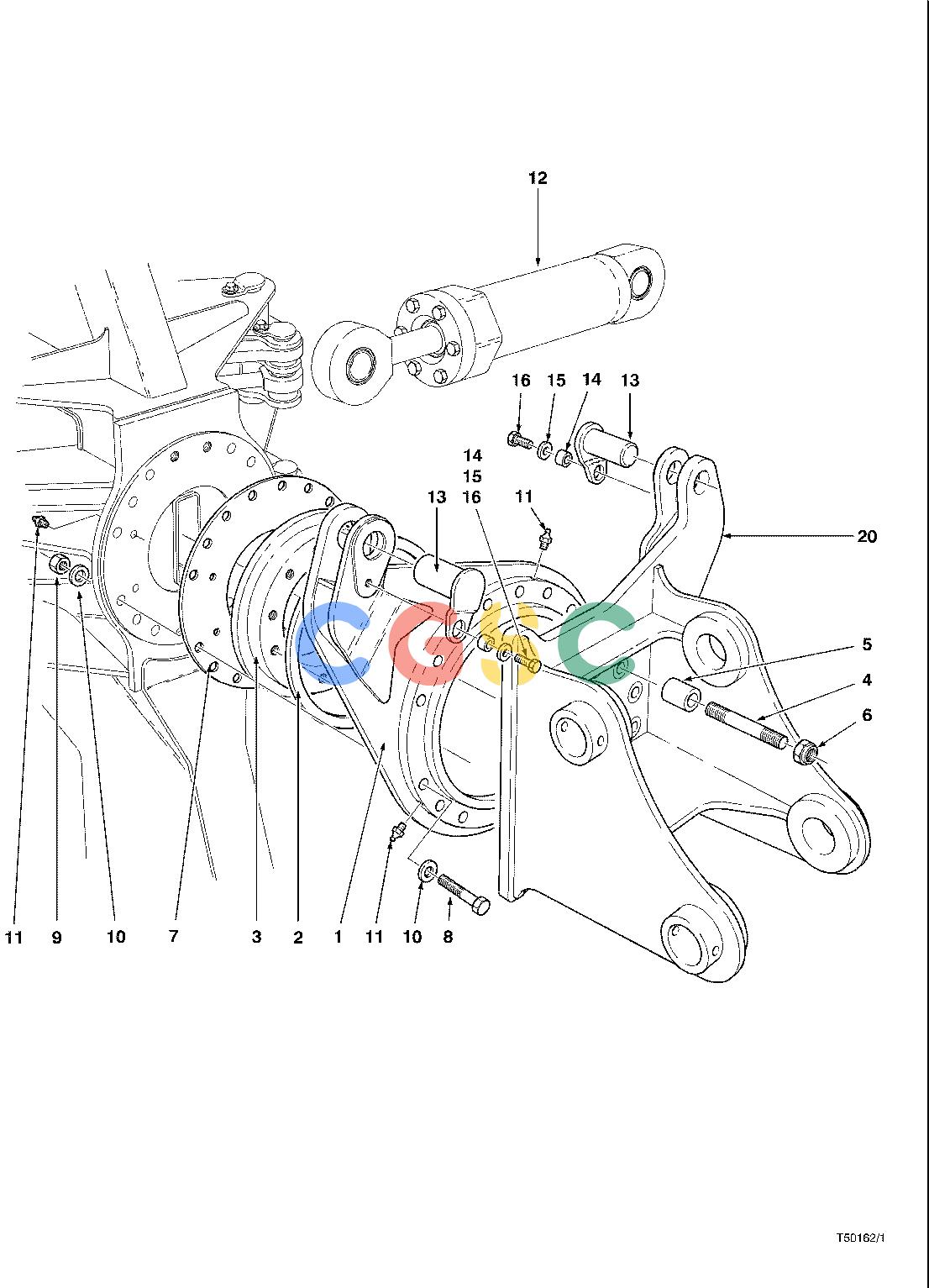 约翰迪尔零件查询JD793D - ATTACHMENTS WRIST ASSEMBLY 24`` HEAD ( 603001 - ) 4542-014/12 [4542-014/12]EPC John Deere online