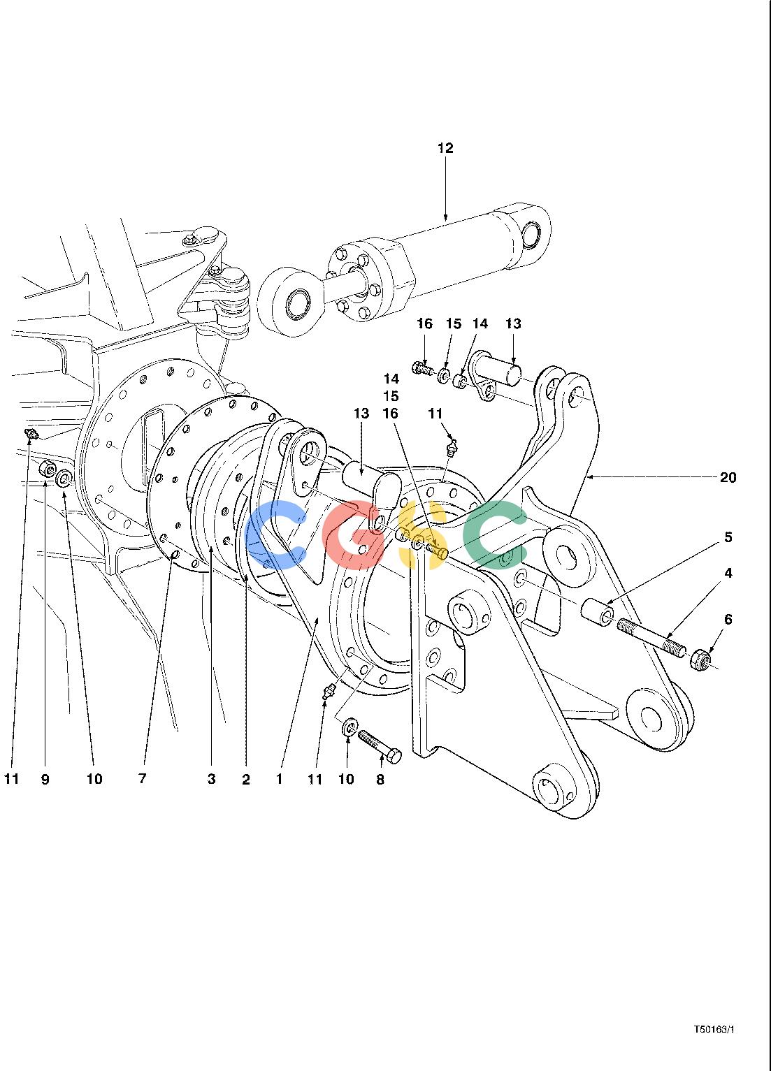 约翰迪尔零件查询LB2800 - ATTACHMENTS WRIST ASSEMBLY 20`` HEAD ( 63037 - ) 4542-028/12 [4542-028/12]EPC John Deere online