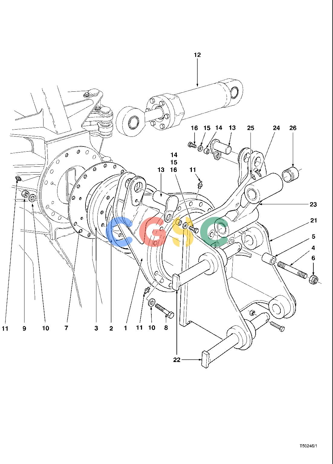 约翰迪尔零件查询C1187 - ATTACHMENTS WRIST ASSEMBLY 20`` HEAD ( 63585 - ) 4542-038/10 [4542-038/10]EPC John Deere online