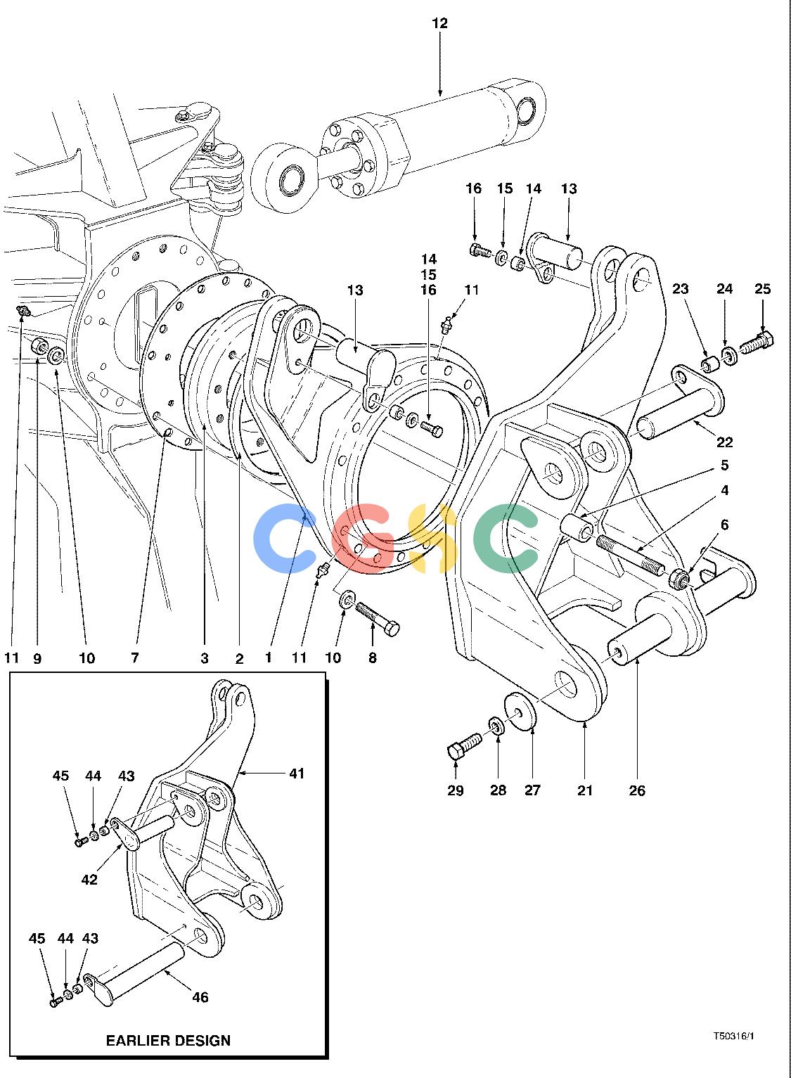 约翰迪尔零件查询T400 - ATTACHMENTS WRIST ASSEMBLY 20`` HEAD ( 63037 - ) 4542-041/10 [4542-041/10]EPC John Deere online