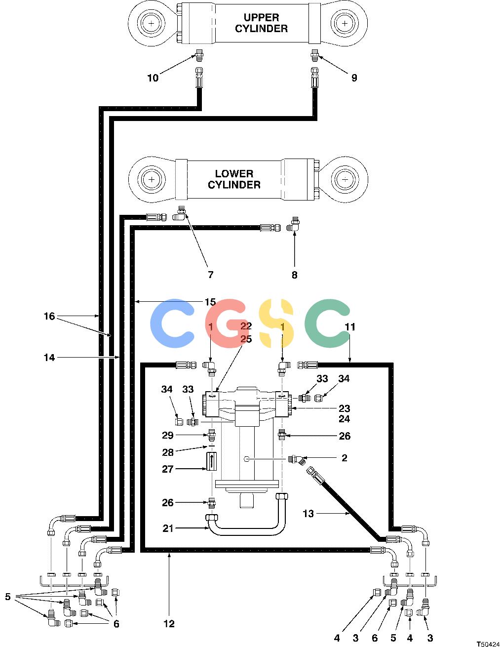 约翰迪尔零件查询HAX411 - ATTACHMENTS HYDRAULIC SYSTEM FELLING HEAD 18`` ( 68231 - ) 2000-276/10 [2000-276/10]EPC John Deere online