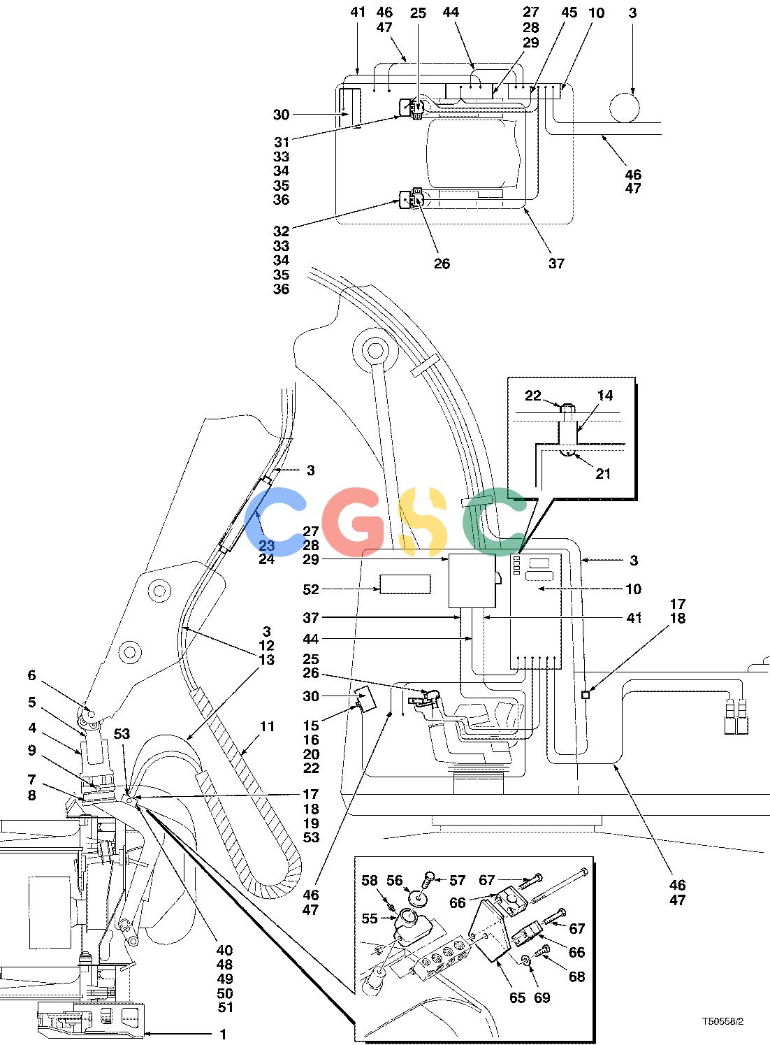 约翰迪尔零件查询T400F - ATTACHMENTS ELECTRICAL SYSTEM MAIN 762B ( O012 - ) 3210-035/10 [3210-035/10]EPC John Deere online