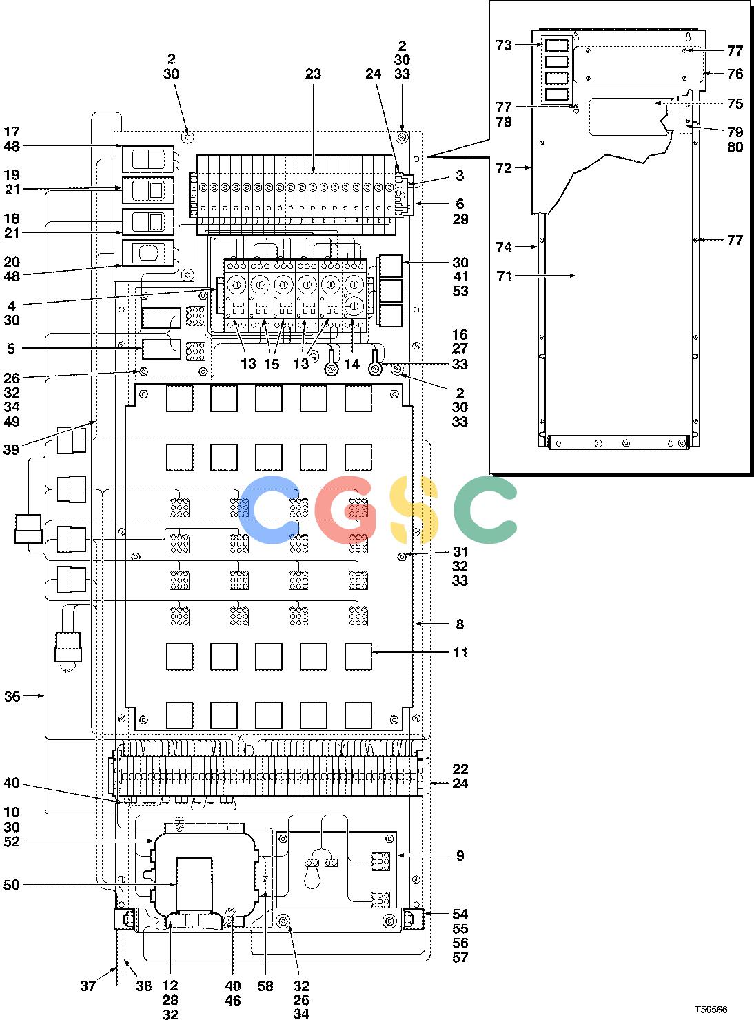 约翰迪尔零件查询T400F - ATTACHMENTS ELECTRICAL BOX RELAY PANEL 762B ( O139 - ) 3270-015/12 [3270-015/12]EPC John Deere online