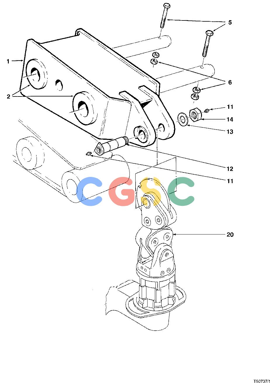 约翰迪尔零件查询CA320F - ATTACHMENTS BOOM ADAPTER 762B ( O012 - ) 4542-052/10 [4542-052/10]EPC John Deere online