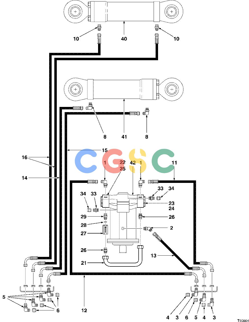 约翰迪尔零件查询BELL - ATTACHMENTS HYDRAULIC SYSTEM FELLING HEAD 18`` ( 960676 - ) 2000-388/10 [2000-388/10]EPC John Deere online