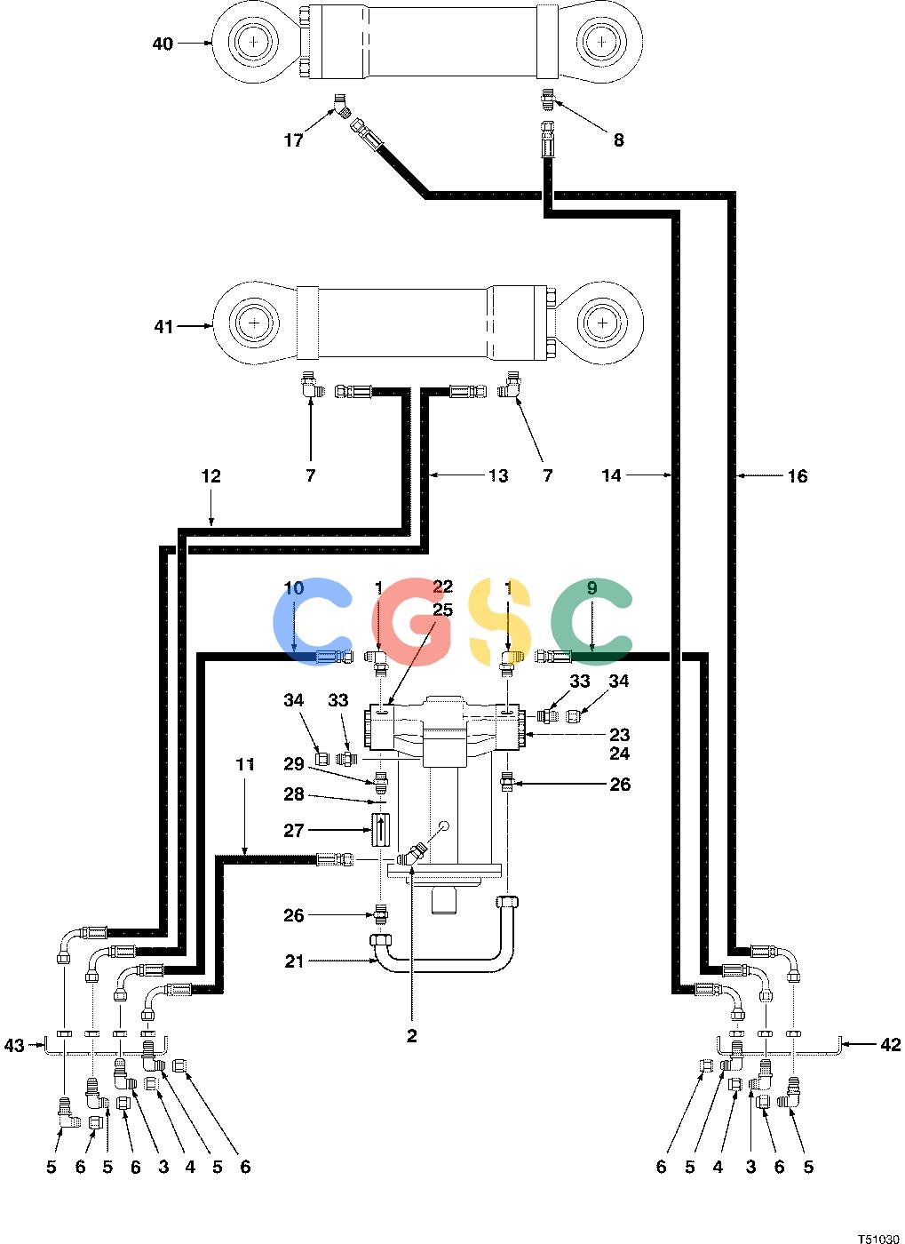 约翰迪尔零件查询HAX321 - ATTACHMENTS HYDRAULIC SYSTEM FELLING HEAD 18`` ( 960803 - ) 2000-333/10 [2000-333/10]EPC John Deere online