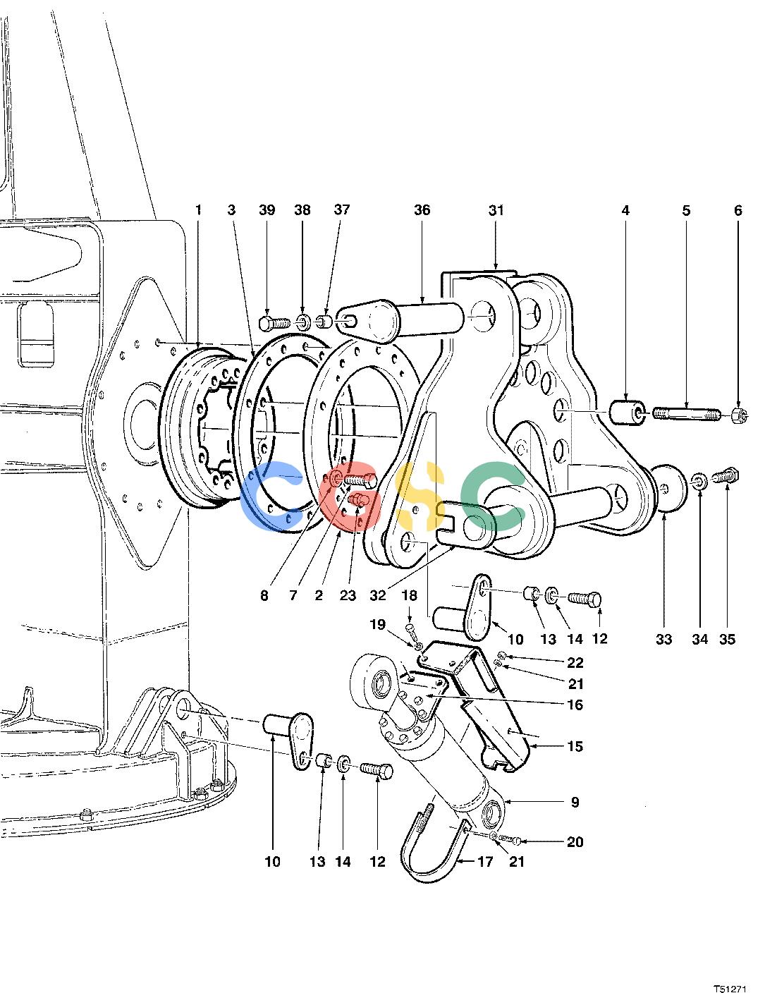 约翰迪尔零件查询T400 - ATTACHMENTS WRIST ASSEMBLY 18`` HEAD ( 960391 - ) 4542-063/10 [4542-063/10]EPC John Deere online