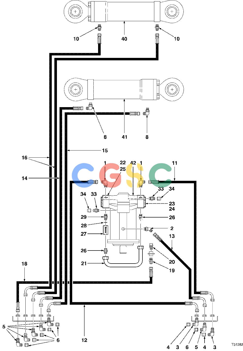 约翰迪尔零件查询D536 - ATTACHMENTS HYDRAULIC SYSTEM FELLING HEAD BELL ( 980776 - ) 2000-388/12 [2000-388/12]EPC John Deere online
