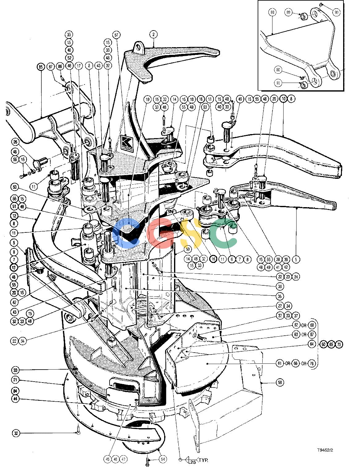 约翰迪尔零件查询HAX611 - ATTACHMENTS FELLING HEAD 20`` ( 62001 - ) 4534-034/10 [4534-034/10]EPC John Deere online