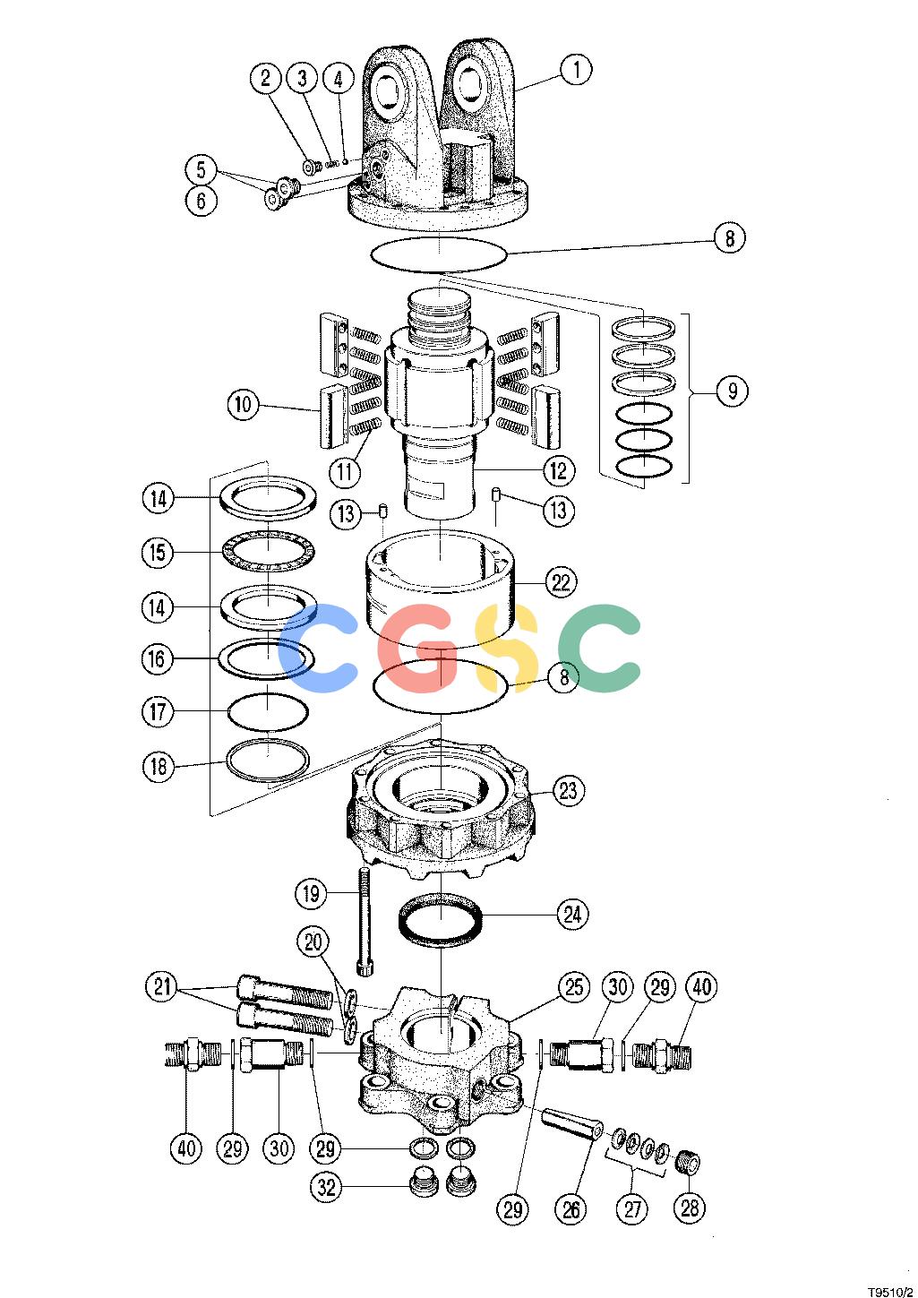 约翰迪尔零件查询TJ608F - ATTACHMENTS ROTATOR 762B ( O012 - ) 4535-010/10 [4535-010/10]EPC John Deere online
