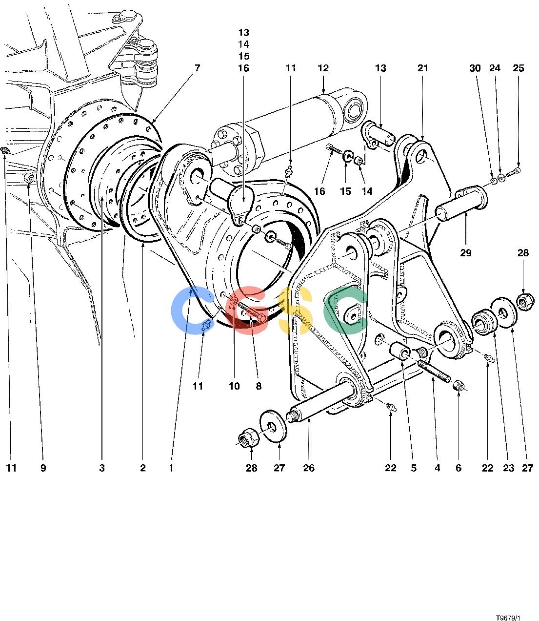 约翰迪尔零件查询TJ628 - ATTACHMENTS WRIST ASSEMBLY 24`` HEAD ( 603001 - ) 4542-032/10 [4542-032/10]EPC John Deere online