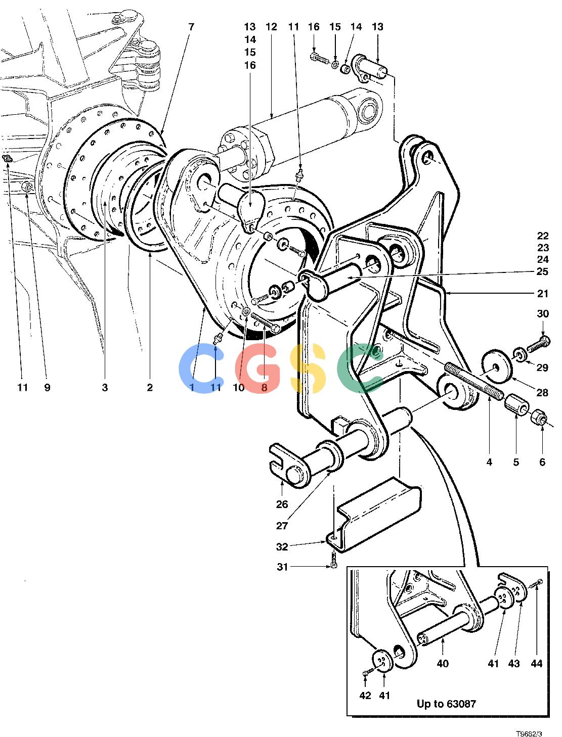 约翰迪尔零件查询TJ608 - ATTACHMENTS WRIST ASSEMBLY 20`` HEAD ( 63037 - ) 4542-031/10 [4542-031/10]EPC John Deere online
