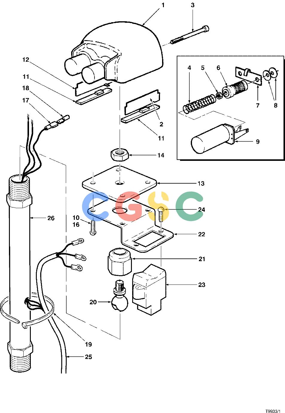 约翰迪尔零件查询T400F - ATTACHMENTS JOYSTICK HANDLE 762B ( O012 - ) 8271-017/10 [8271-017/10]EPC John Deere online
