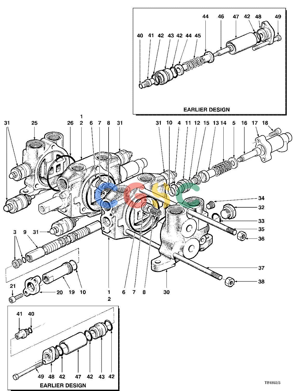 约翰迪尔零件查询CAT300 - ATTACHMENTS VALVE CONTROL 22`` HEAD ( 65001 - 65114) 2481-011/10 [2481-011/10]EPC John Deere online