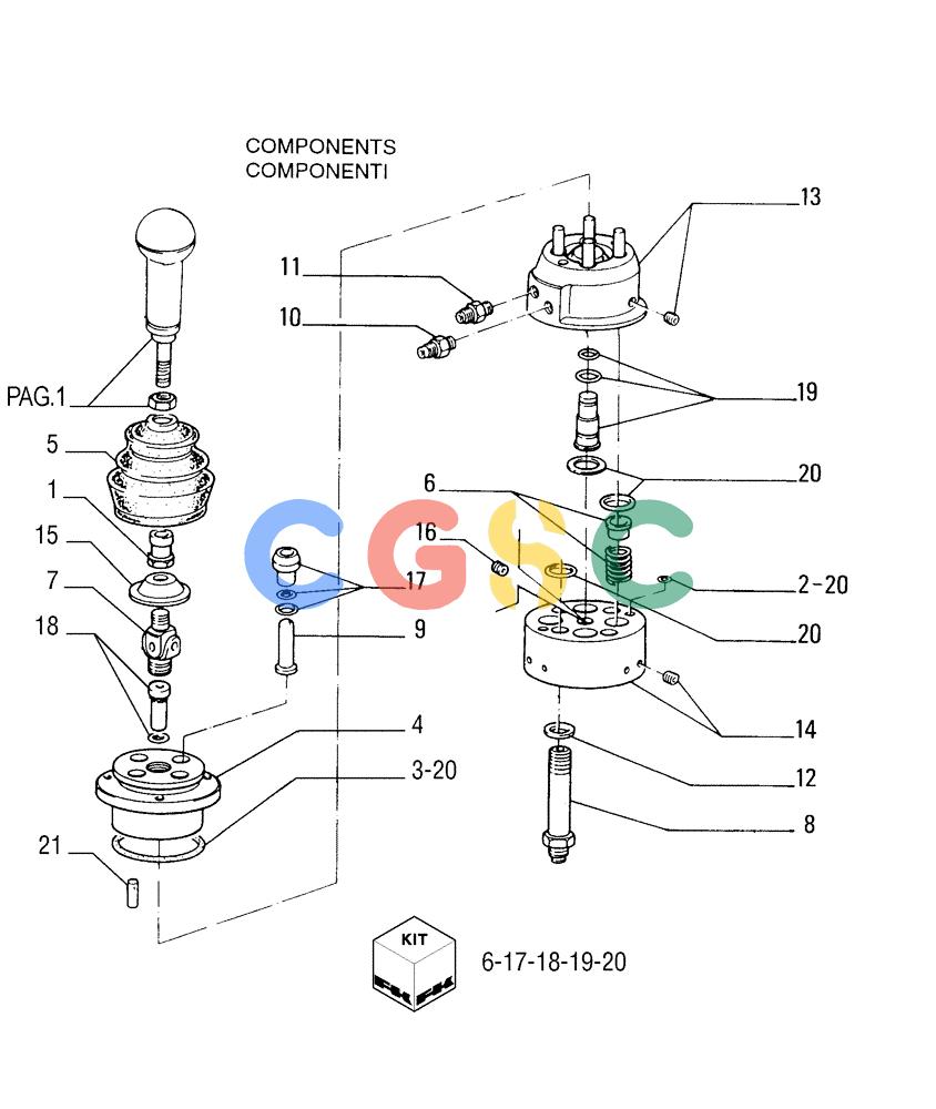 纽荷兰零件查询(FD255) - CRAWLER DOZER (N.A. VERSION) (7/95-) (1.224[04]) - TRANSMISSION OUTER CONTR.- MANIPULATOR New Holland Constructuion
