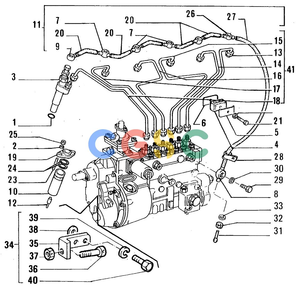 纽荷兰零件查询(FL14E) - CRAWLER LOADER (A2.24[004]) - FUEL INJECTION SYSTEM New Holland Constructuion