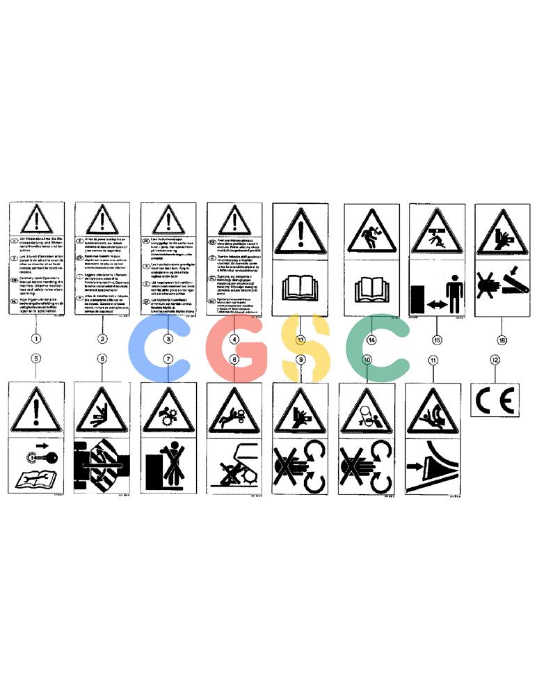 凯斯零件查询(110) - CASE IH QUADROBALE BALER (1/96-12/98) (081) - DECALS, FROM SERIAL NO. 04400305 Case Agriculture