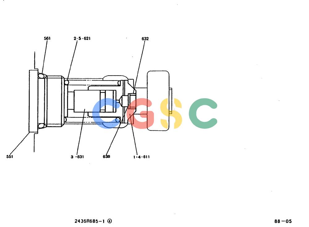 神钢零件查询(MD240BLC) - EXCAVATOR BTW LLU0001 - LLU0300 (1/80-12/06) (11-004) - VALVE ASSY RELIEF 2436R685F1, F2, F3 Kobelco
