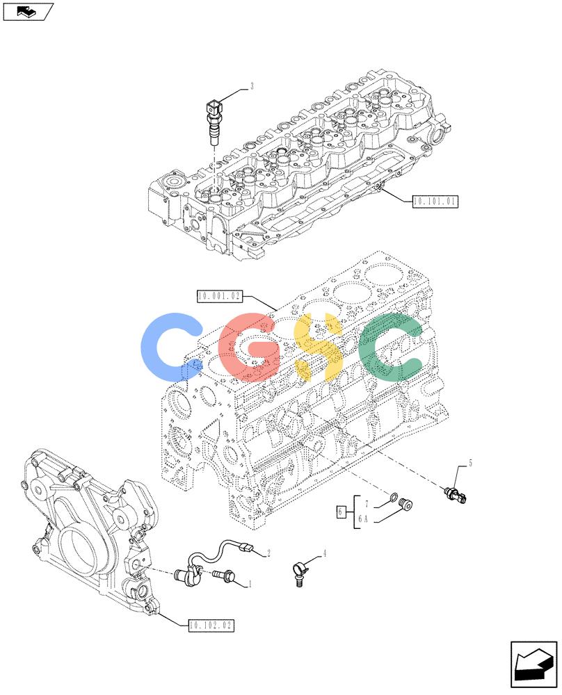 神钢零件查询(F4GE9684F J602) - ENGINE - 504375333 - 84250815 (1/13-) (55.414.01) - ENGINE SENSORS (2854946-2852156-2853202) Kobelco