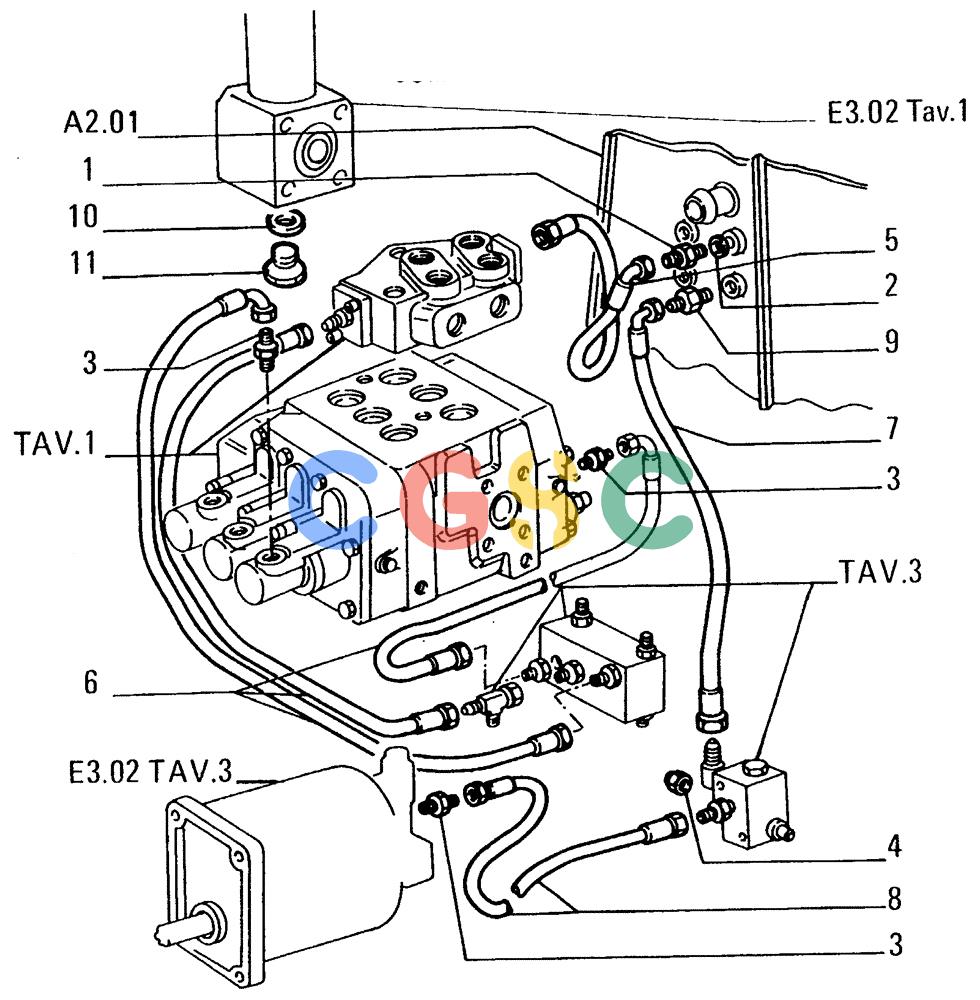 纽荷兰零件查询(FL14E) - CRAWLER LOADER (E3.02/2A[004]) - HYDRAULIC SYSTEM New Holland Constructuion