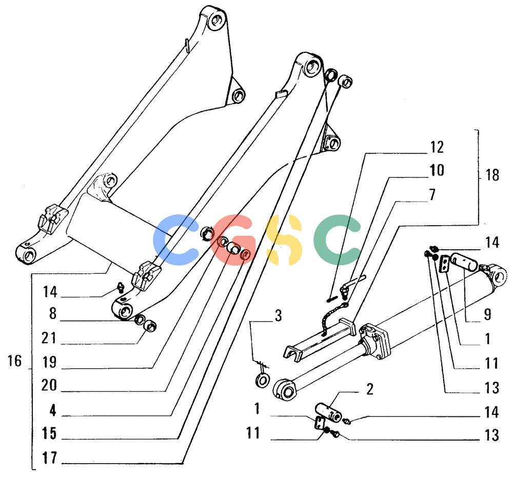 纽荷兰零件查询(FL14E) - CRAWLER LOADER (E3.10[002]) - LOADER LIFT ARMS New Holland Constructuion