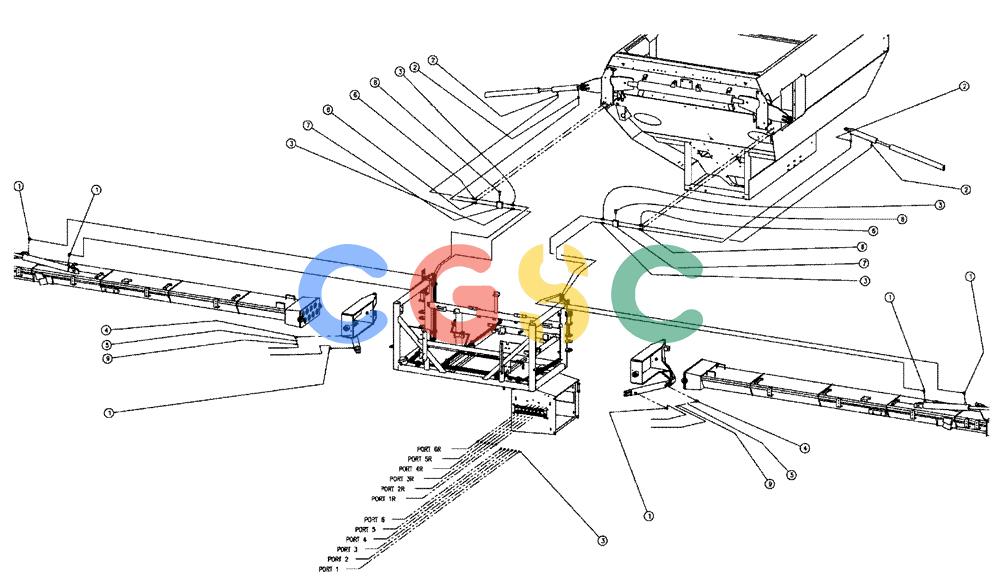 凯斯零件查询(438) - FLEX-AIR APPLICATOR - 2003 (3/03-10/03) (04-009) - HYDRAULIC GROUP, BOOMS, 60’ & 70’ Case Agriculture