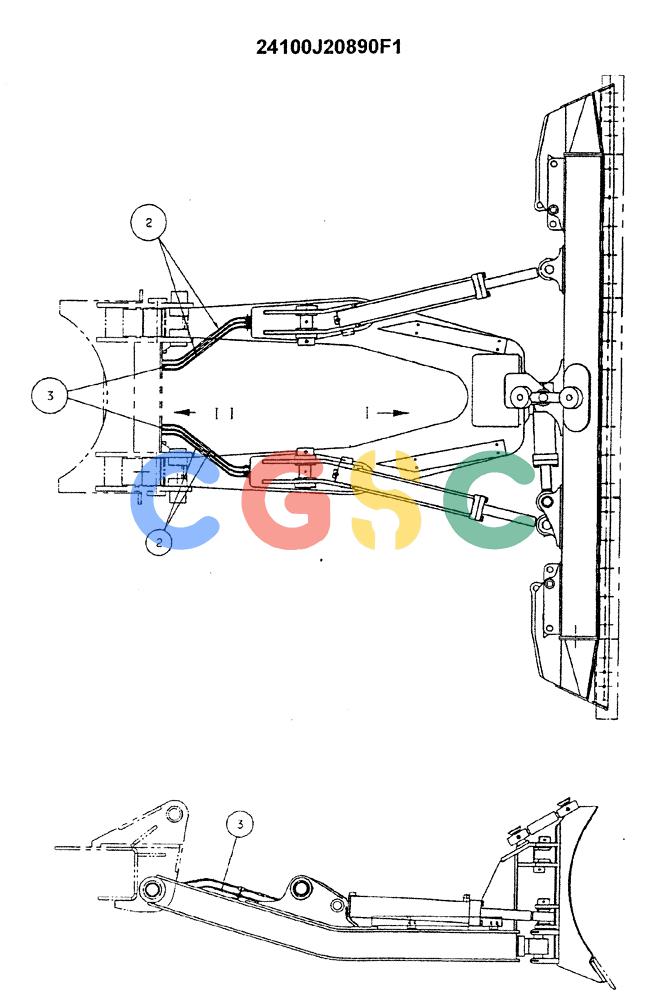 神钢零件查询(ED180) - BLADE RUNNER EXCAVATOR/DOZER ASN YLU0001 (1/99-12/01) (07-011[02]) - DOZER INSTALLATION Kobelco