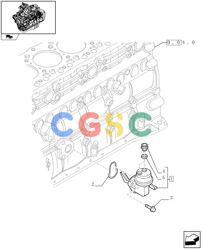 神钢零件查询(F4GE9684R J600) - ENGINE - 504115847 - 84459738 (1/08-12/12) (0.20.1) - FUEL PUMP (2830121) Kobelco