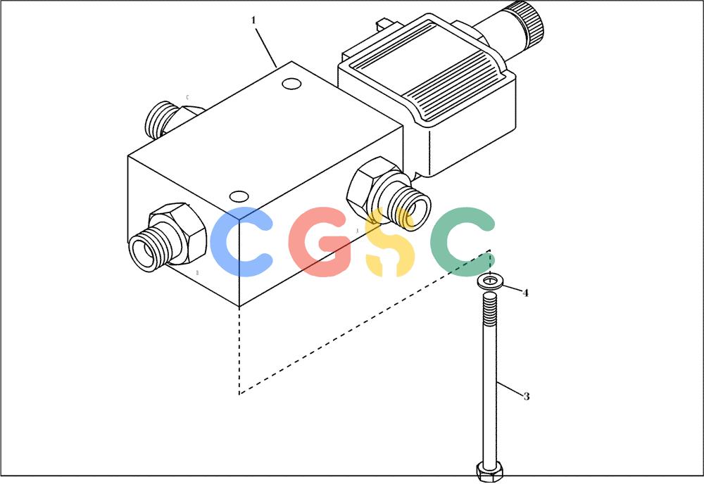 纽荷兰零件查询(EC450) - CRAWLER EXCAVATOR (SN: 750001-UP) (11/99-) (23.230[001]) - SOLENOID VALVE INSTALL.MATERIAL (S/N 750001-UP) New Holland Constructuion