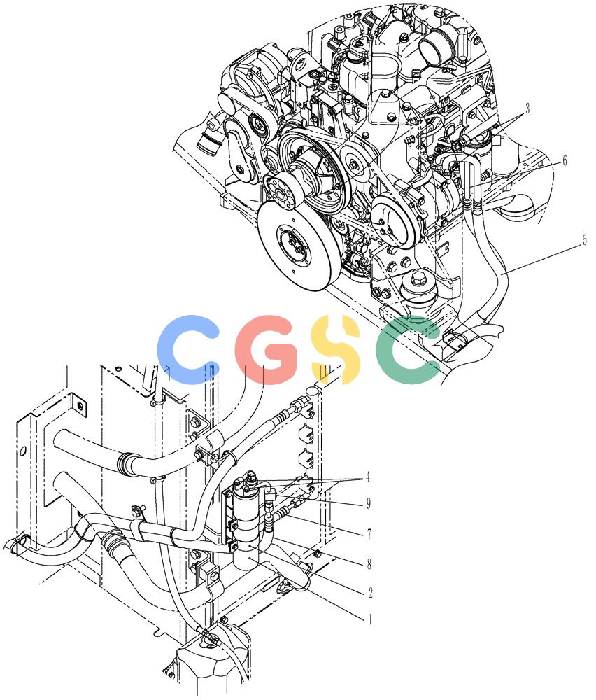 纽荷兰零件查询(E215B) - CRAWLER EXCAVATOR - TIER 3 (ROPS CAB) ASN NBDA21800 (6/13-) (01-080[04]) - CONDITIONING, AIR INSTAL New Holland Constructuion