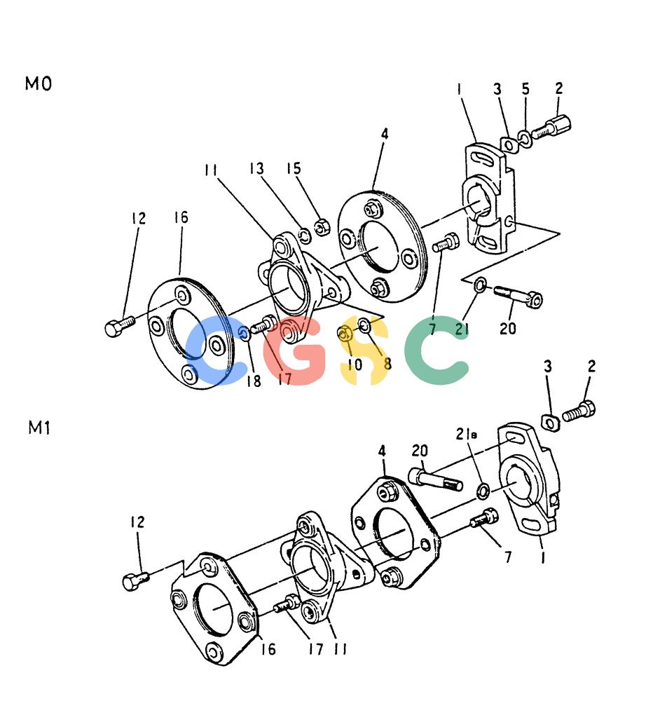 神钢零件查询(6D22-TC) - MITSUBISHI DIESEL ENGINE - K909A, K912A, K916, & K935 (1/76-12/06) (03-010) - COUPLING (INNER PARTS) Kobelco