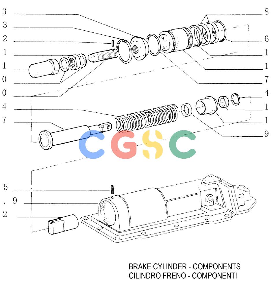 纽荷兰零件查询(FD145) - CRAWLER DOZER (N.A. VERSION) (10/98-) (1.277[10]) - REAR TRANSMISSION - BRAKES New Holland Constructuion