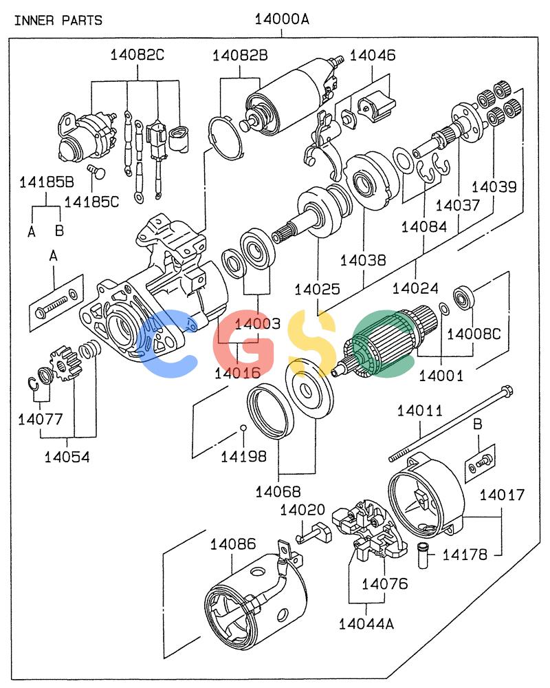 纽荷兰零件查询(E235SRLC) - CRAWLER EXCAVATOR BTW YU04-00837 - YU04-01417 (08-032[02]) - STARTER New Holland Constructuion