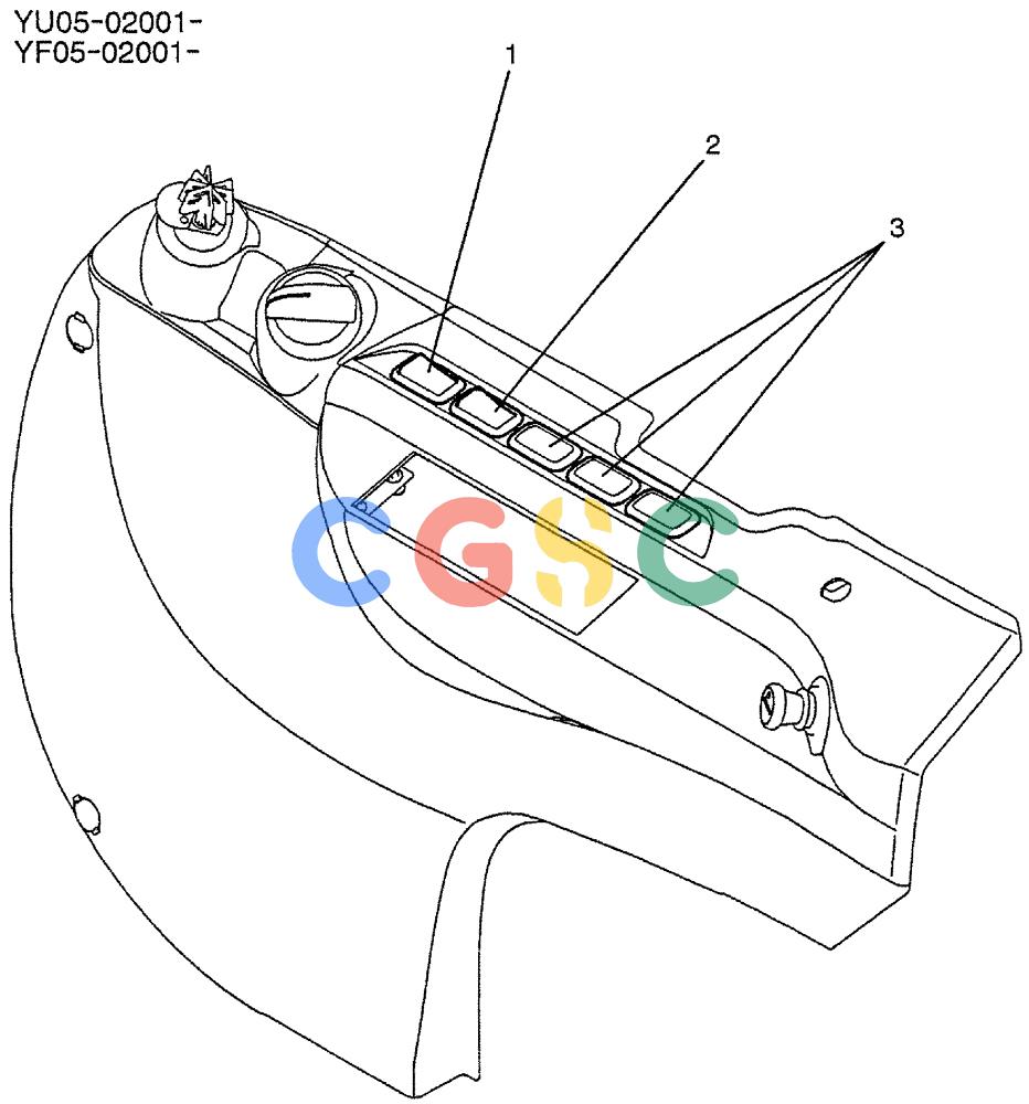 纽荷兰零件查询(E235BSRNLC) - CRAWLER EXCAVATOR ASN YU05-02001 (05-009) - INSTRUMENT PANEL ASSY (NIBBLER & BREAKER) New Holland Constructuion