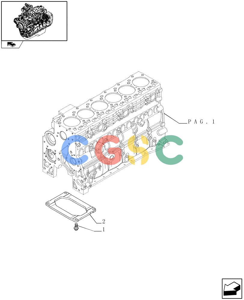 神钢零件查询(F4GE9684B J600) - ENGINE 504116859 - 87050849 (1/07-) (0.04.0[02]) - CRANKCASE (2852728) Kobelco