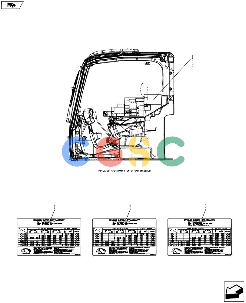 纽荷兰零件查询(E70BSR) - COMPACT CRAWLER EXCAVATOR ASN YT06-18001 (06-010[00]) - NAME PLATE INSTALLATION New Holland Constructuion