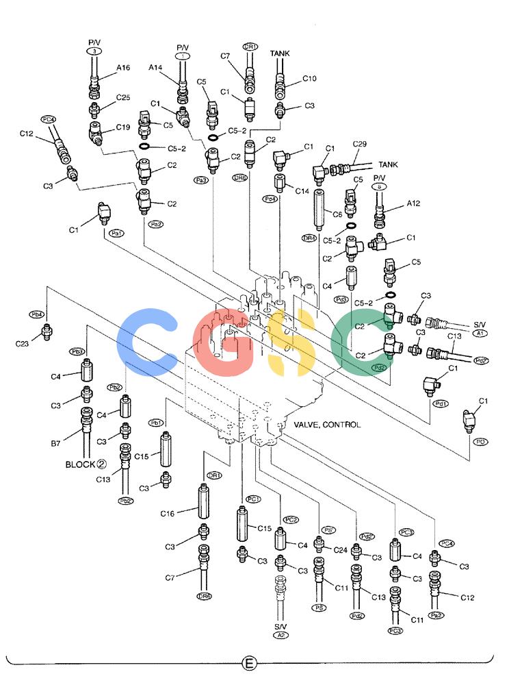 纽荷兰零件查询(EH80) - MIDI CRAWLER EXCAVATOR ASN LF04-02000 (N4TA18001 thru N4TA18010, ASN N5TA18011 -) (NA) (1/ (039) - CONTROL LINES, REMOTE New Holland Constructuion