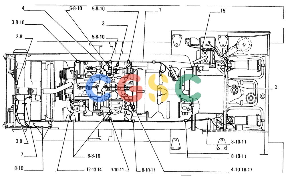 纽荷兰零件查询(FD14E) - CRAWLER DOZER (6.7110[004]) - ELECTRIC WIRING-ELECTRICAL SYSTEM New Holland Constructuion