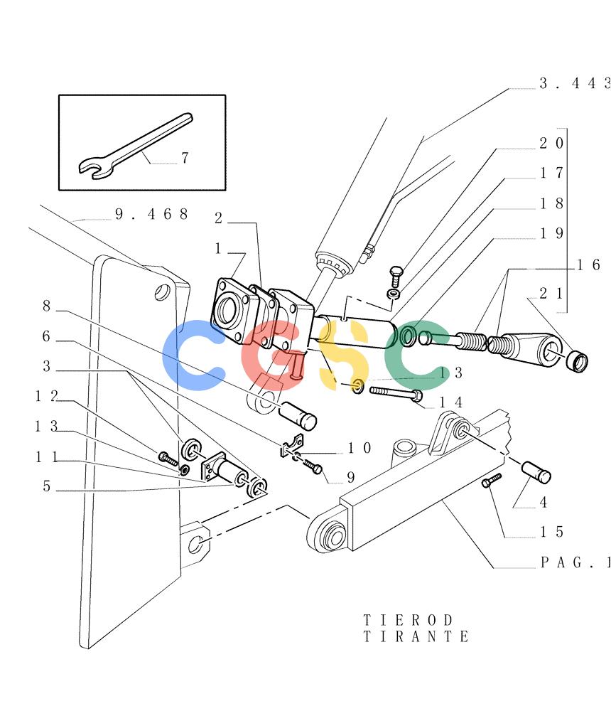 纽荷兰零件查询(DC180LGP) - CRAWLER DOZER (2/01-) (9.467[05]) - PUSHBEAMS AND STRUTS - VERSION (03) - OPTIONAL CODE 76071468 New Holland Constructuion