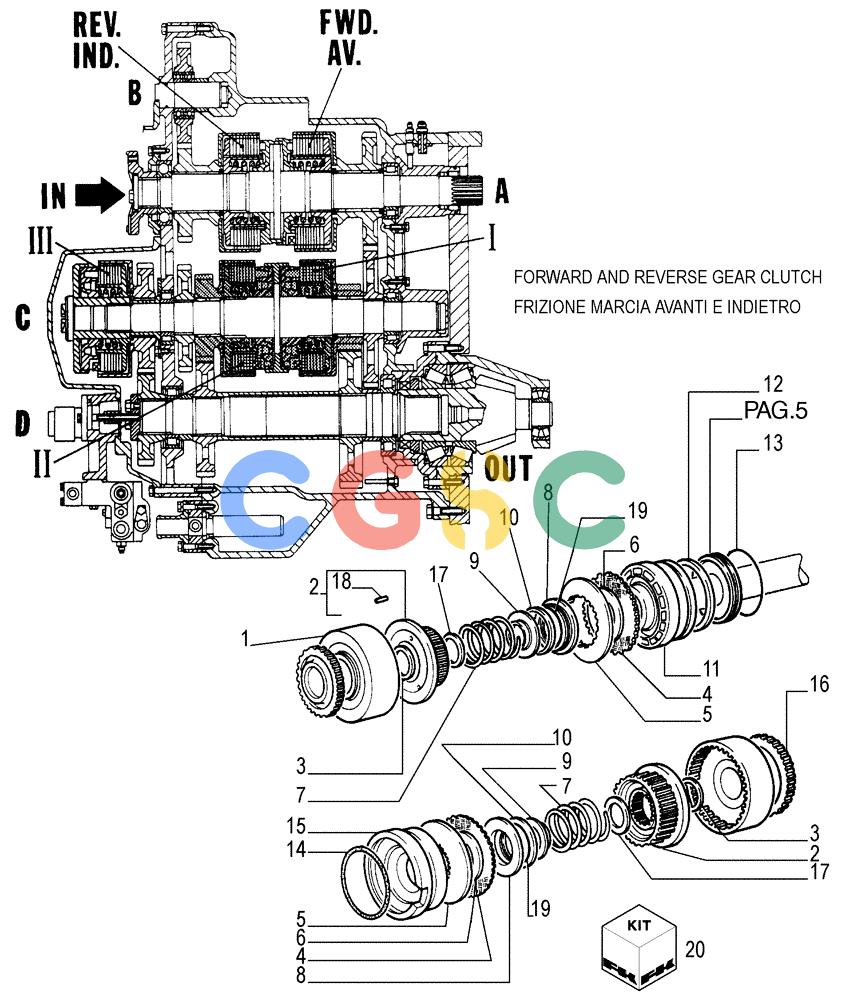 纽荷兰零件查询(FD255) - CRAWLER DOZER (N.A. VERSION) (7/95-) (1.211[06]) - TRANSMISSION - COMPONENTS New Holland Constructuion
