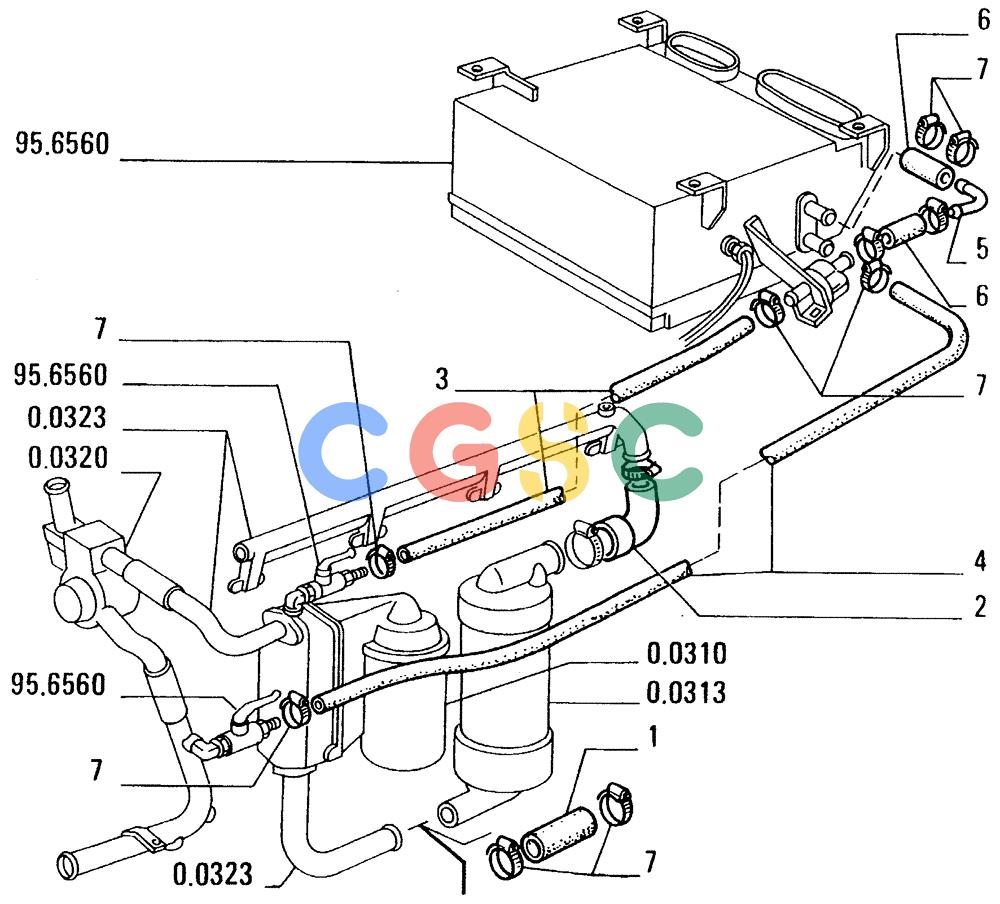 纽荷兰零件查询(FD14E) - CRAWLER DOZER (95.6410[004]) - WINTERIZATION-PIPING New Holland Constructuion