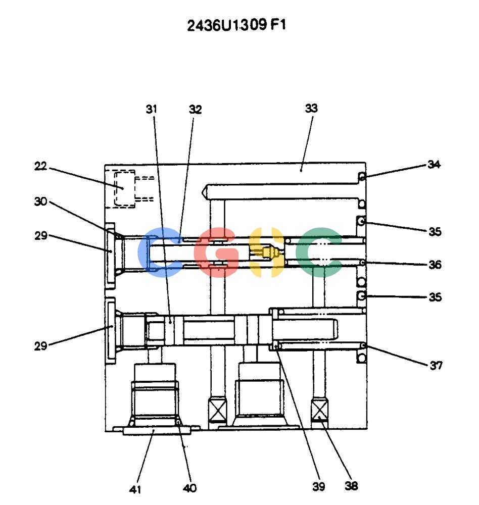 神钢零件查询(SK130LC) - EXCAVATOR BTW YPU1001 - YPU2000 (1/98-12/98) (12-017) - VALVE ASSY REDUCTION Kobelco