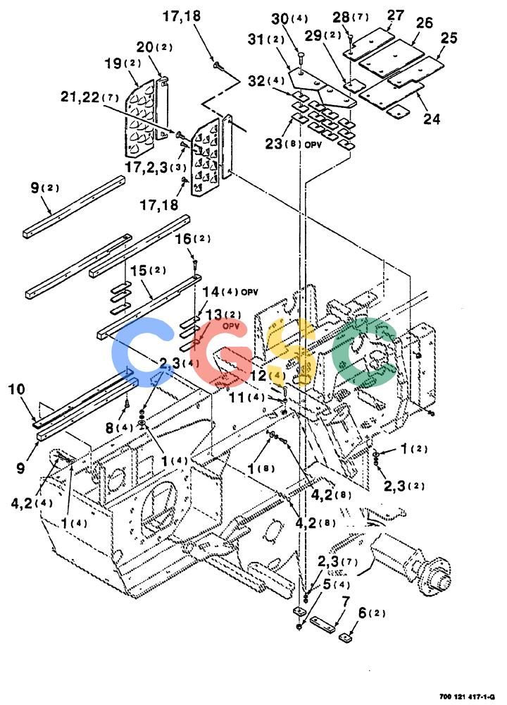 凯斯零件查询(8555) - CASE IH RECTANGULAR BALER (1/90-12/99) (05-08) - BALE CHAMBER ASSEMBLY (FRONT) Case Agriculture