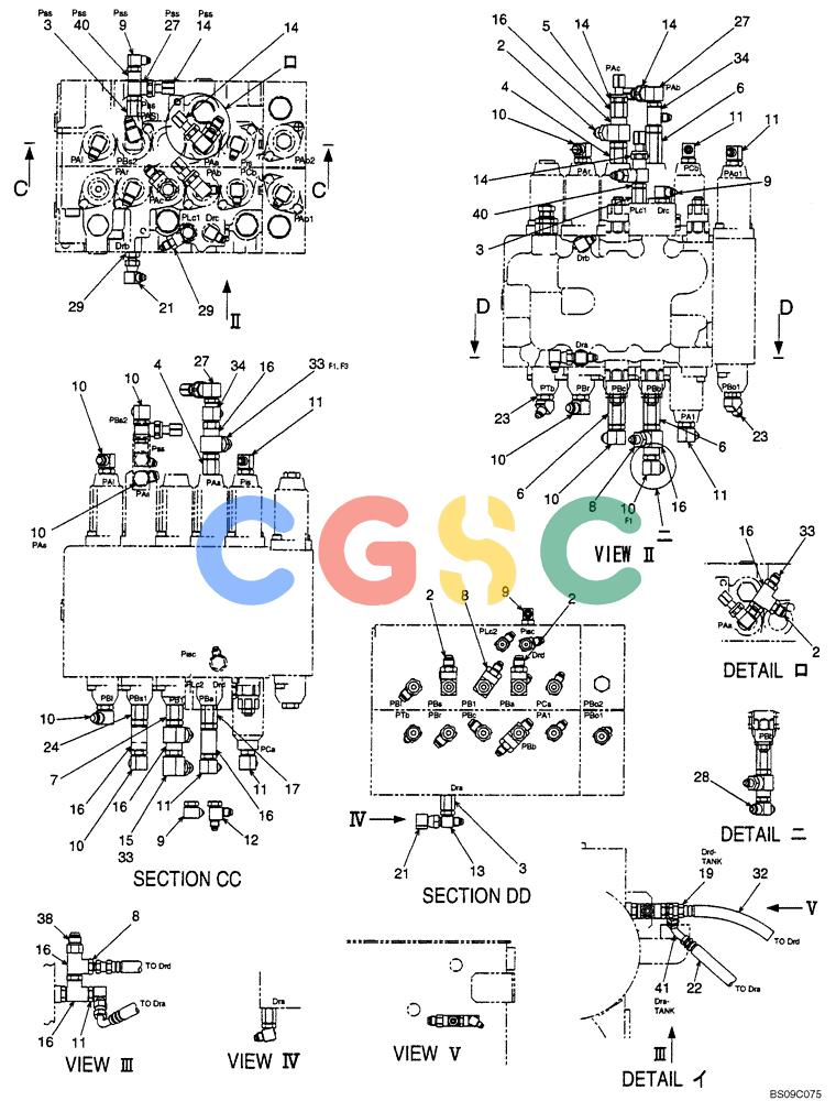 神钢零件查询(BOOM) - ATTACHMENT, (2-PIECE BOOM) SK135SR-1E, SK135SRLC-1E, SK135SRLC-1ES (11/01-12/10) (06-005[02]) - CONTROL LINES, REMOTE (MAIN, BOOM & ARM), (2-PIECE BOOM), PAGE 2 OF 2 Kobelco
