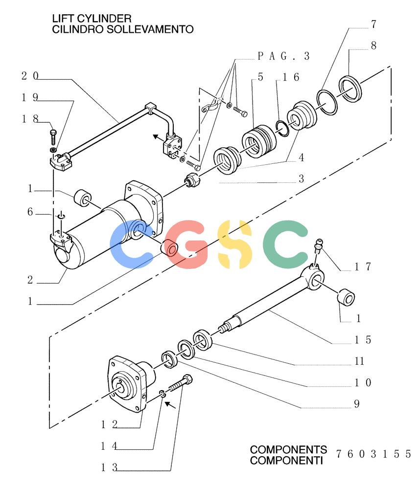 纽荷兰零件查询(DC150.B) - CRAWLER DOZER TIER 2 (3/03-) (9.522[04]) - RIPPER (RP) - 'RECO' - 10F - OPTIONAL CODE 784177021 - VERSION (03) New Holland Constructuion