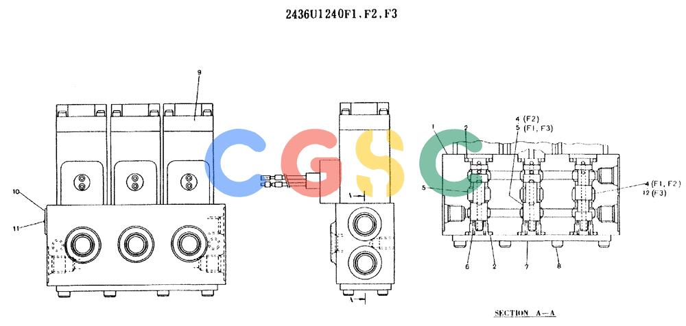 神钢零件查询(K909LC) - MARK II EXCAVATOR ASN LL1488 (1/87-12/03) (11-020) - VALVE ASSY, SOLENOID Kobelco