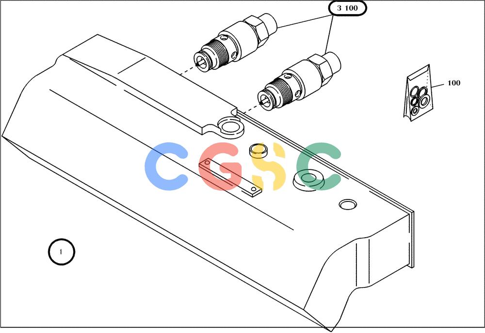 纽荷兰零件查询(EC350) - CRAWLER EXCAVATOR (2/00-) (22.402[002]) - DISTRIBUTOR (S/N 735003-UP) New Holland Constructuion