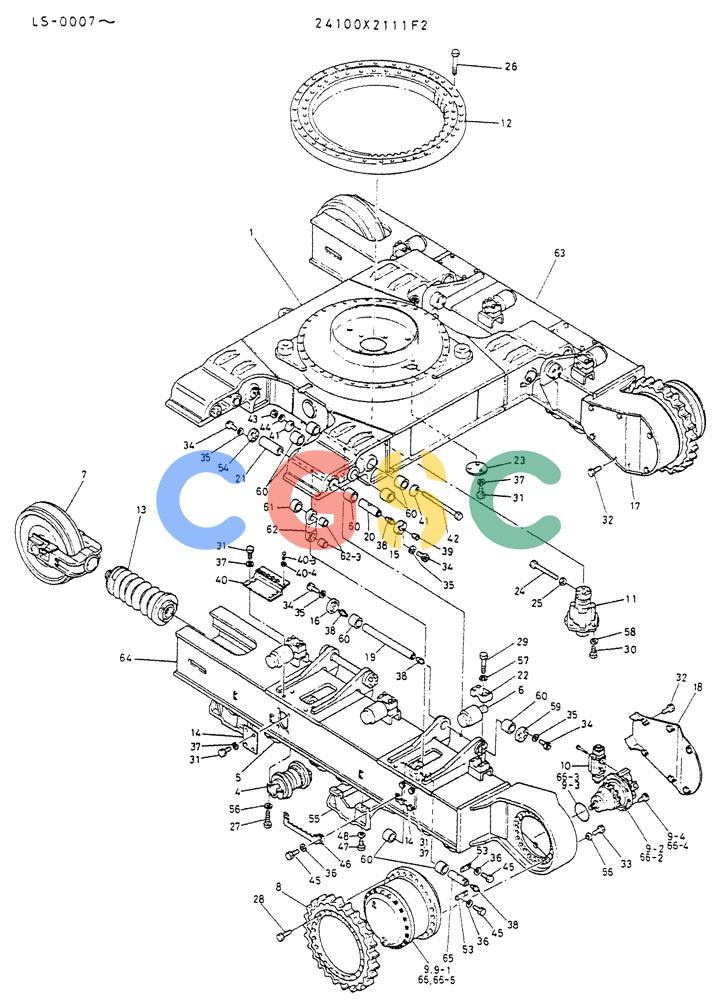 神钢零件查询(K916LC) - EXCAVATOR ASN YS0119 (1/87-12/03) (06-001) - INSTAL, LOW (SPANNER TYPE) Kobelco