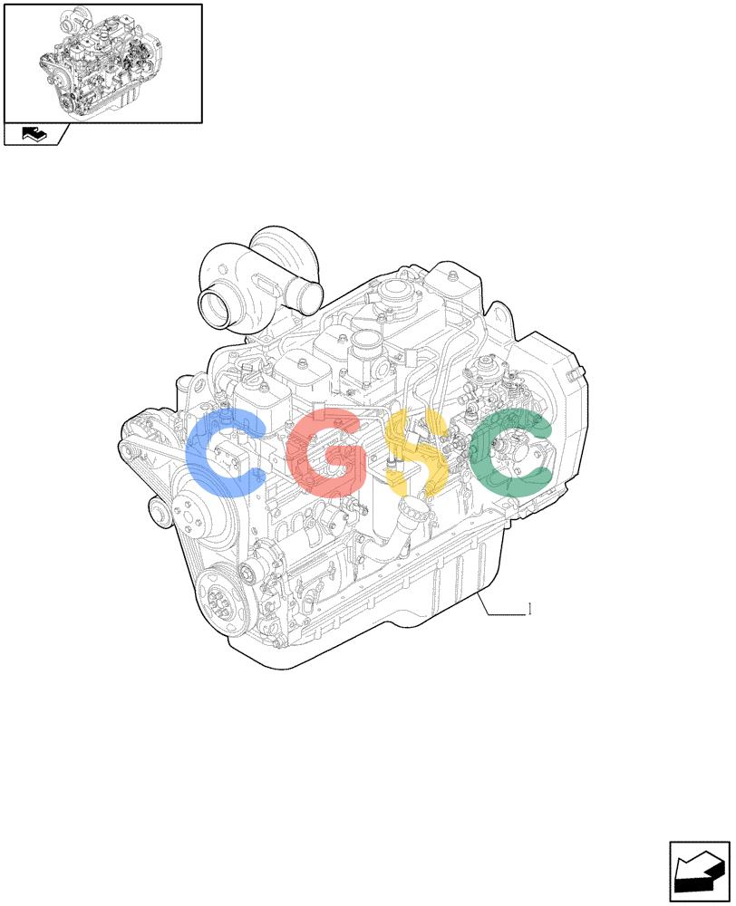 神钢零件查询(F4GE9684B J604) - ENGINE - 504360953 - 84152355 (1/08-12/10) (0.02.1) - ENGINE ASSY (84152355) Kobelco