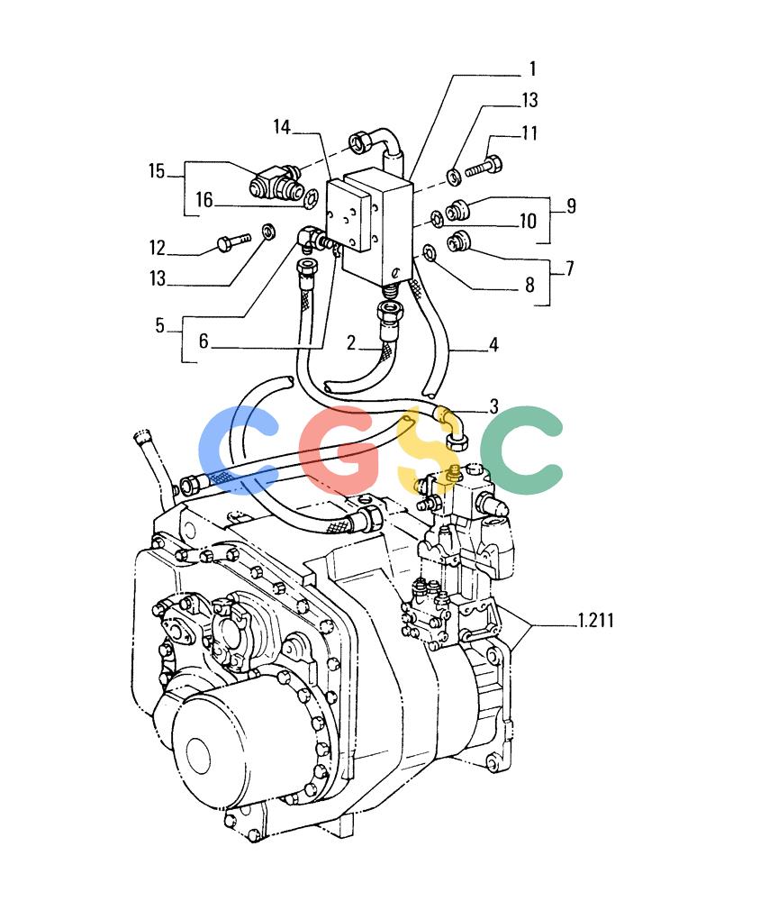 纽荷兰零件查询(FD255) - CRAWLER DOZER (N.A. VERSION) (7/95-) (1.224[03]) - TRANSMISSION OUTER CONTROLS New Holland Constructuion